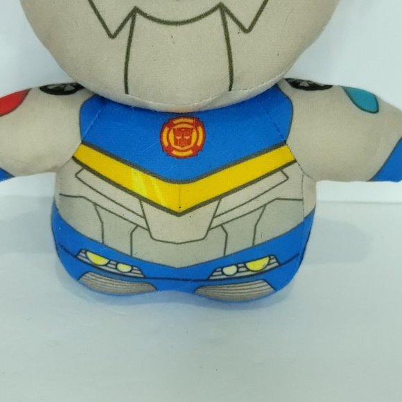 Transformers Rescue Bots Academy 7.5" CHASE Plush Stuffed Animal Blue Robot - Picture 3 of 6